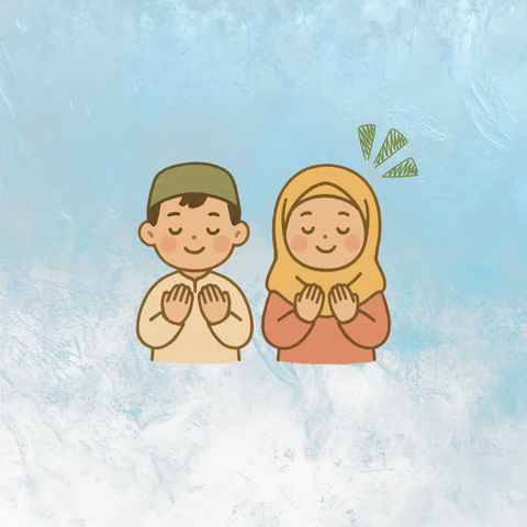 Boy and Girl praying