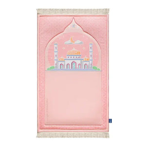 blush pink kids prayer mat