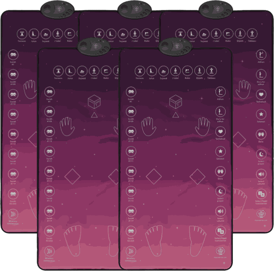 Rahma adult interactive prayer mat, 5 of them