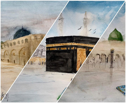WOW: Egypt [Cairo] Based Artist Paints our Divine Masjid's from Around the World