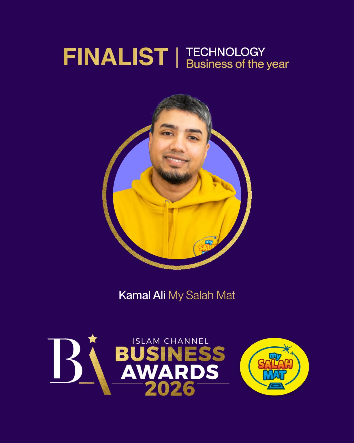 My Salah Mat Shortlisted at the Islam Channel Awards 2026