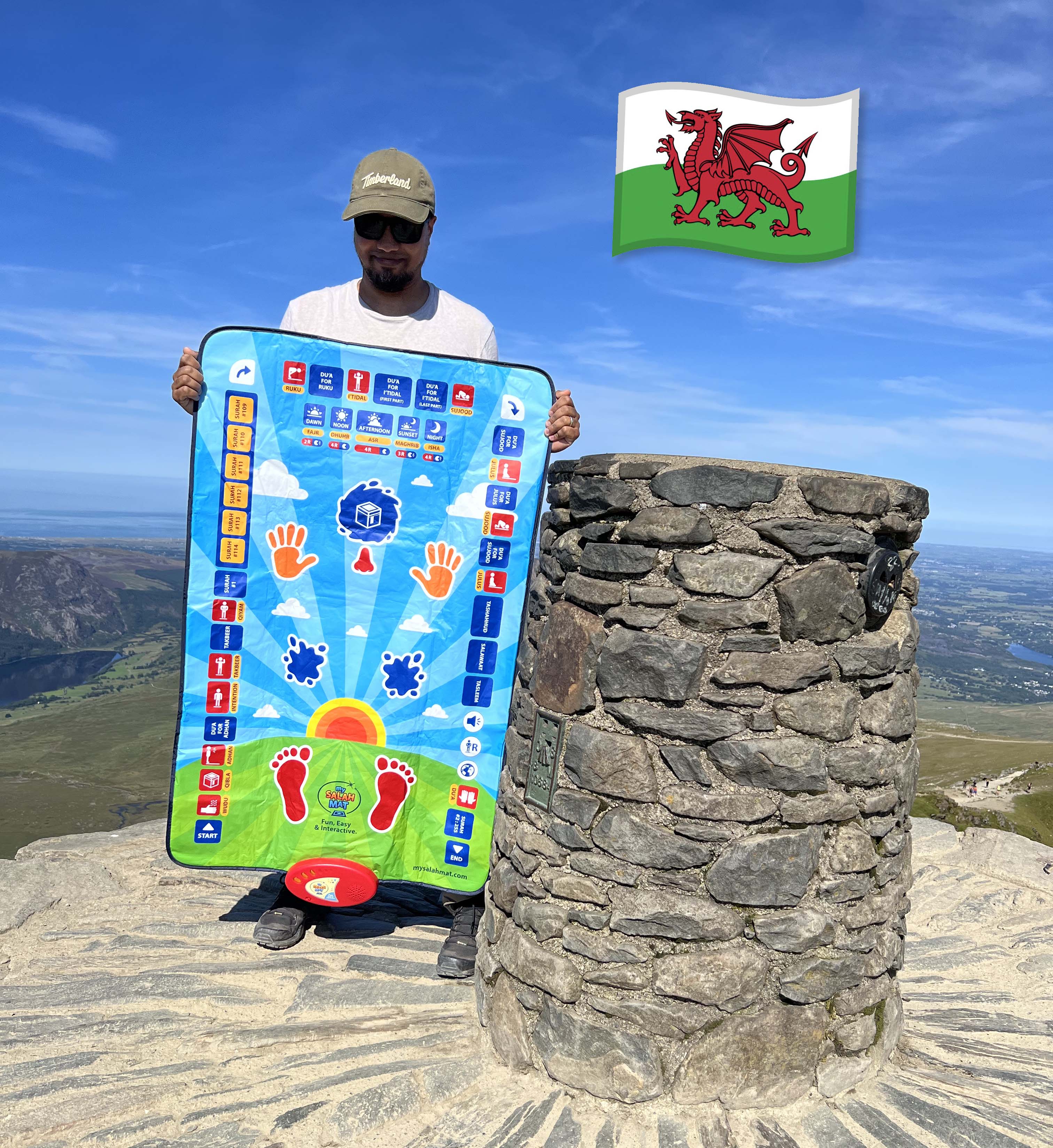 Taking My Salah Mat up the highest mountain in Wales!
