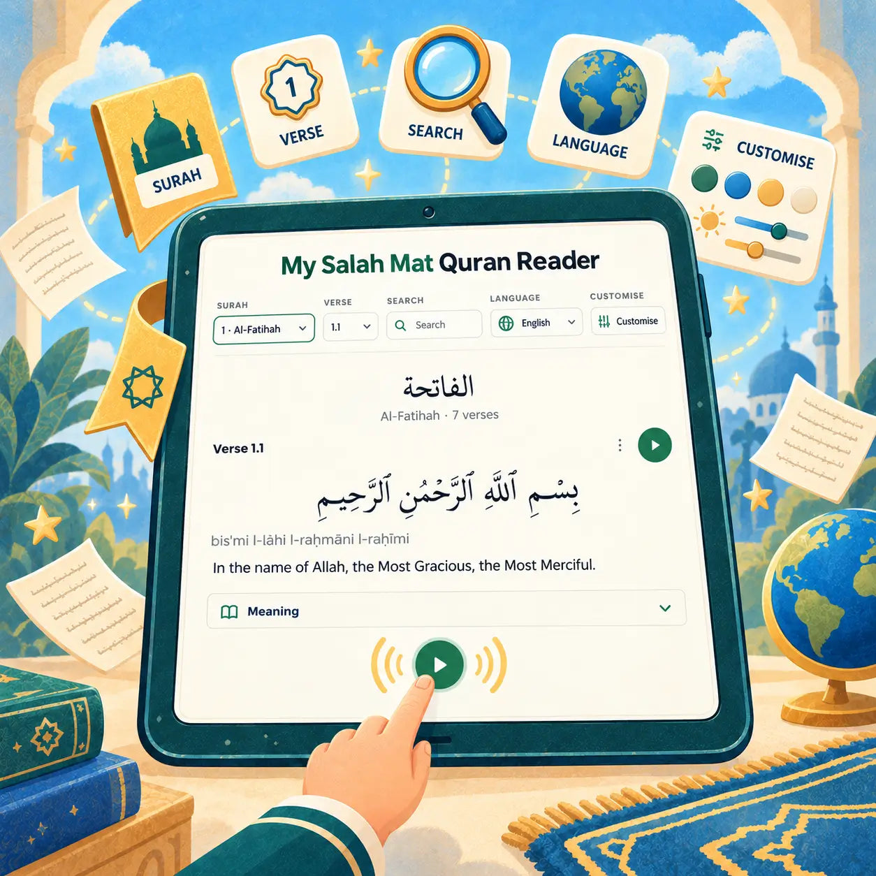 My Salah Mat Quran Reader: A Free Learning Space for Everyone