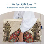 red floral prayer mat