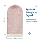 Adult Padded Prayer Mat with Luxury Rose Arch Design by Urban Rugs UK