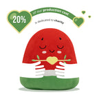 Watermelon Plushie - 40cm Soft Cuddly Pillow Adorable Fruit Plush Muslim Doll | A beautiful Ramadan and Eid gift for loved ones