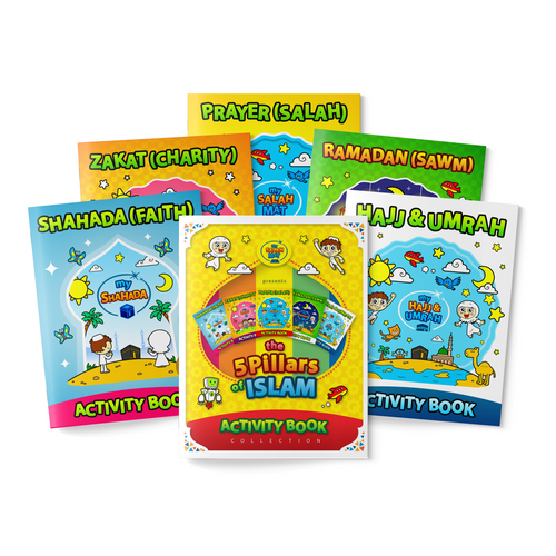 5 Pillars Activity Booklet, learn all 5 pillars of Islam, pillars of Islam, Islam for Kids. 
