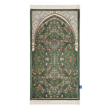 Adult Padded Prayer Mat with Madinah Arch Design by Urban Rugs UK
