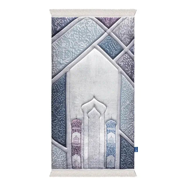 Arabic calligraphy prayer mat
