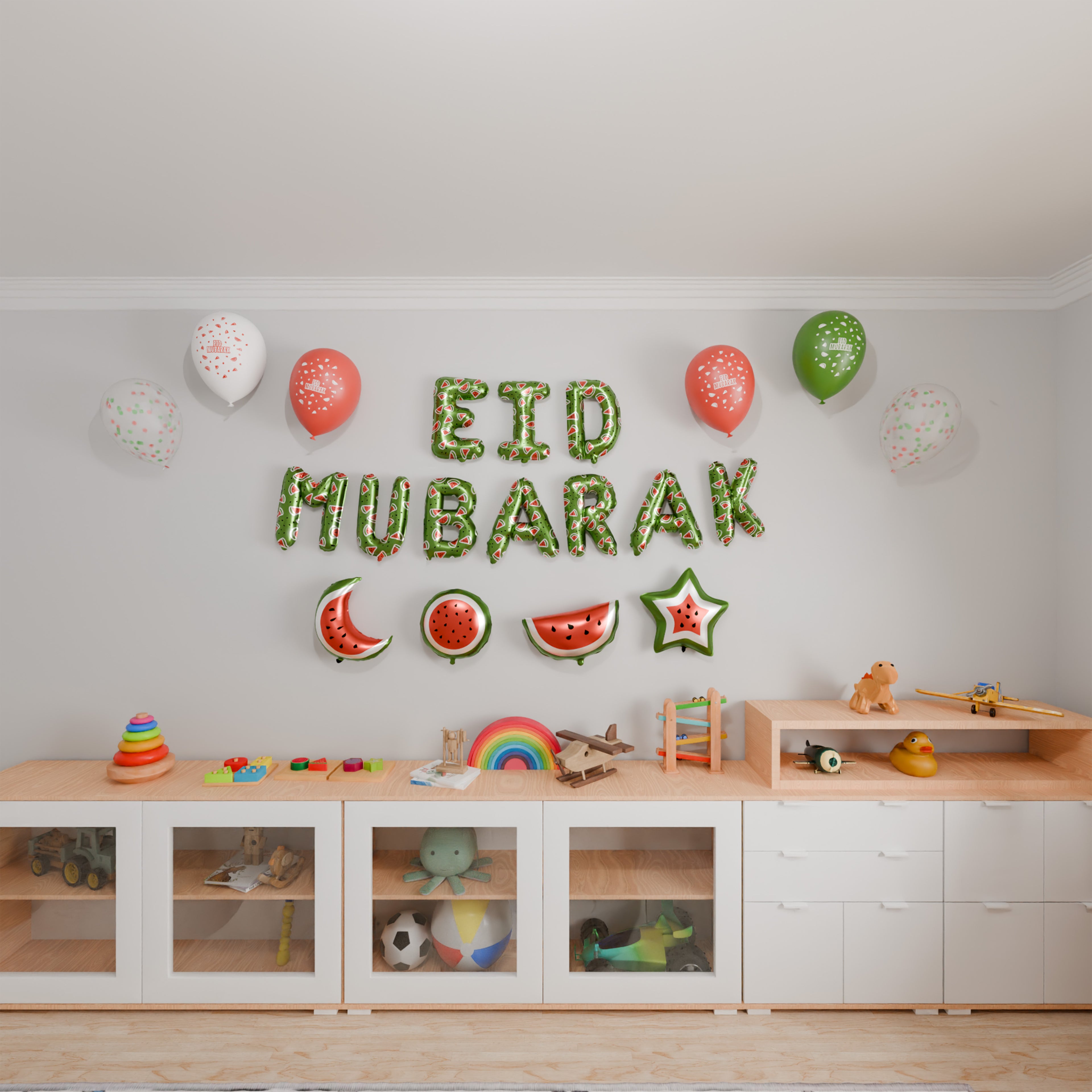Green Eid Mubarak Palestine Themed Decoration Gift Set | 5 Items