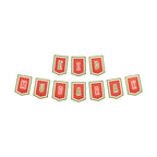 Eid Mubarak Palestine Themed Bunting - Watermelon Themed Decoration - Ramadan Party Banner