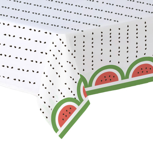 Ramadan and Eid Watermelon Tablecover PE Plastic Tablecloth for Ramadan & Eid Palestine Themed Decoration