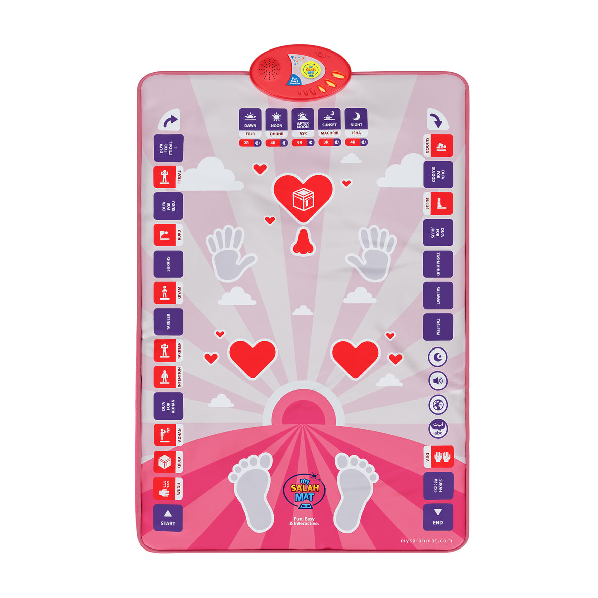 Kids Interactive Prayer Mat – Pink