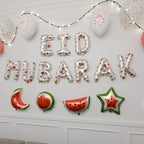 Eid Mubarak Palestine decoration set white