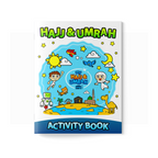 Hajj and Umrah activity Booklet, Hajj and umrah, what is hajj amd umrah, how to explain hajj to kids, how to explain umrah to kids, guide to islam, homeschool islamic book