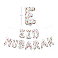 Islamic Eid Mubarak white balloons