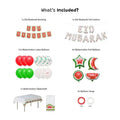 Eid Mubarak Palestine decoration set white