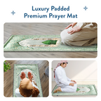 Adult Padded Prayer Mat with Al-Masjid an-Nabawi Design by Urban Rugs UK | Ramadan & Eid Gift