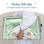 Adult Padded Prayer Mat with Al-Masjid an-Nabawi Design by Urban Rugs UK | Ramadan & Eid Gift