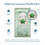 Adult Padded Prayer Mat with Al-Masjid an-Nabawi Design by Urban Rugs UK | Ramadan & Eid Gift