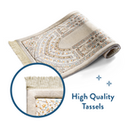 Adult Premium Padded Prayer Mat with Antique Indian Arch Design | Urban Rugs UK | Ramadan & Eid Gift