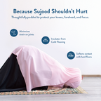 Adult Padded Prayer Mat with Teal and Coral Floral Design | Urban Rugs UK | Ramadan & Eid Gift