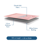 Padded Kids Prayer Mat with Blush Pink Design | Urban Rugs UK | Ramadan & Eid Gift