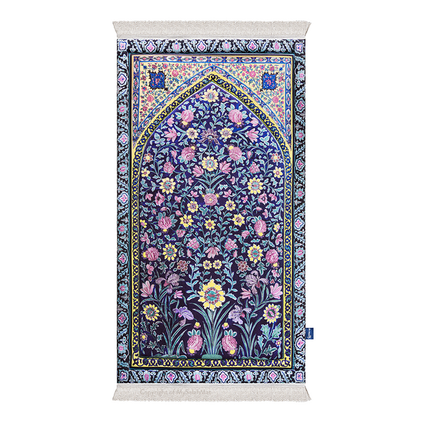 Adult Premium Padded Prayer Mat with Royal Blossoms Design | Urban Rugs UK