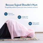 Adult Padded Prayer Mat with Soft Mint Floral Design | Urban Rugs UK | Ramadan & Eid Gift
