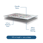 Adult Premium Padded Prayer Mat with Spring Blossoms Design | Urban Rugs UK | Ramadan & Eid Gift