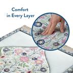 Adult Premium Padded Prayer Mat with Spring Blossoms Design | Urban Rugs UK | Ramadan & Eid Gift