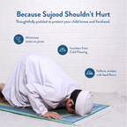 Padded Kids Prayer Mat with Aqua Mumbai Mosque Design by Urban Rugs UK | A beautiful Ramadan & Eid Gift for Loved Ones