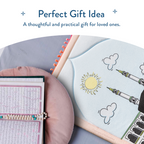 Padded Toddler Prayer Mat with Midday in Mecca Design by Urban Rugs UK | A beautiful Ramadan & Eid Gift for Loved Ones