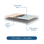 Padded Toddler Prayer Mat with Midday in Mecca Design by Urban Rugs UK | A beautiful Ramadan & Eid Gift for Loved Ones