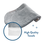 Adult Padded Prayer Mat with Luxury Coal Arch Design by Urban Rugs UK | A beautiful Ramadan & Eid Gift for Loved Ones