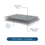 Adult Padded Prayer Mat with Luxury Coal Arch Design by Urban Rugs UK | A beautiful Ramadan & Eid Gift for Loved Ones