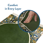 Adult Padded Prayer Mat with Madinah Elegance Design by Urban Rugs UK | A beautiful Ramadan & Eid Gift for Loved Ones