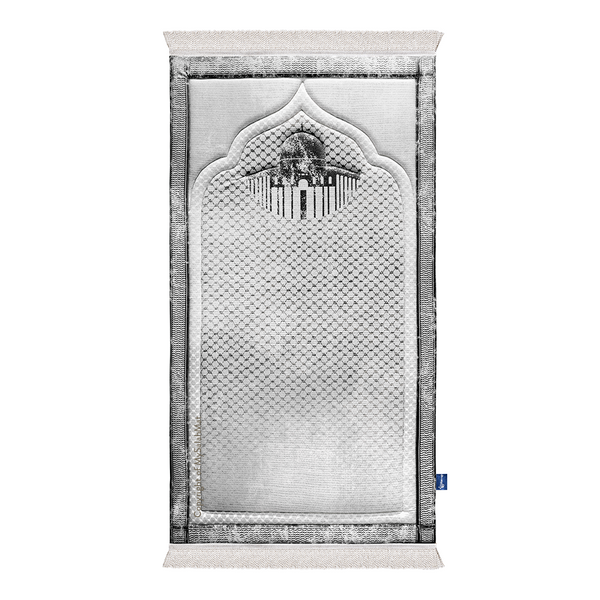 Adult Padded Prayer Mat with Palestinian Kufiya Design by Urban Rugs UK