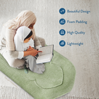 Adult Padded Prayer Mat with Luxury Sage Arch Design by Urban Rugs UK | A beautiful Ramadan & Eid Gift for Loved Ones