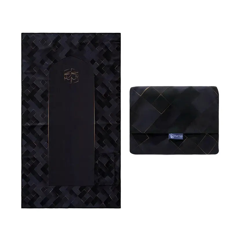 Makkah design pocket prayer mat