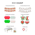 Ramadan Mubarak white balloon and decor kit