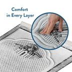 Kufiya pattern padded prayer rug