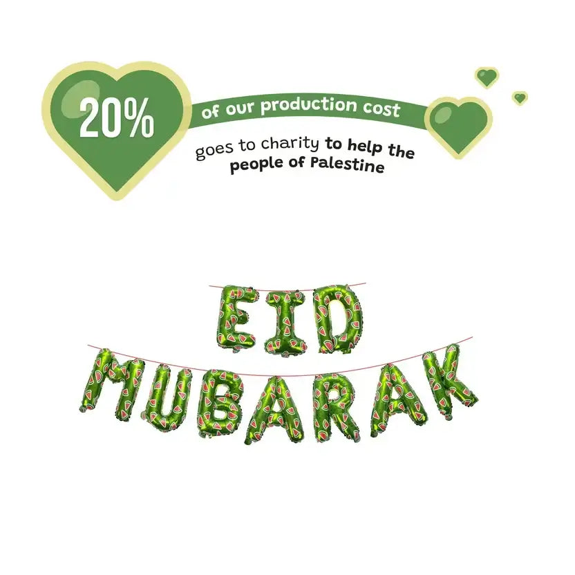 Palestine Eid Decor Set Green