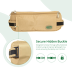 Anti-Theft Waist Bag And Ihram & hajj Belt for Men | Beige