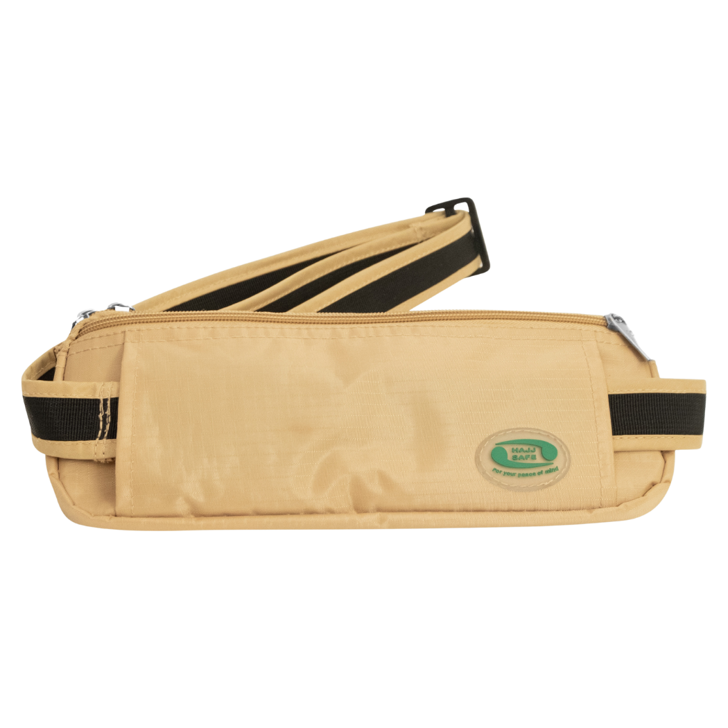 Anti-Theft Waist Bag And Ihram & hajj Belt for Men | Beige