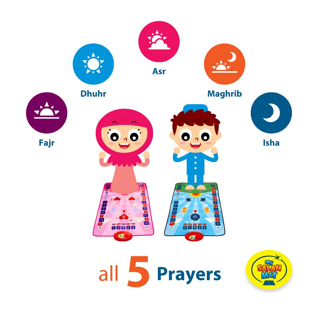 My Salah Mat with All 5 Daily Prayers