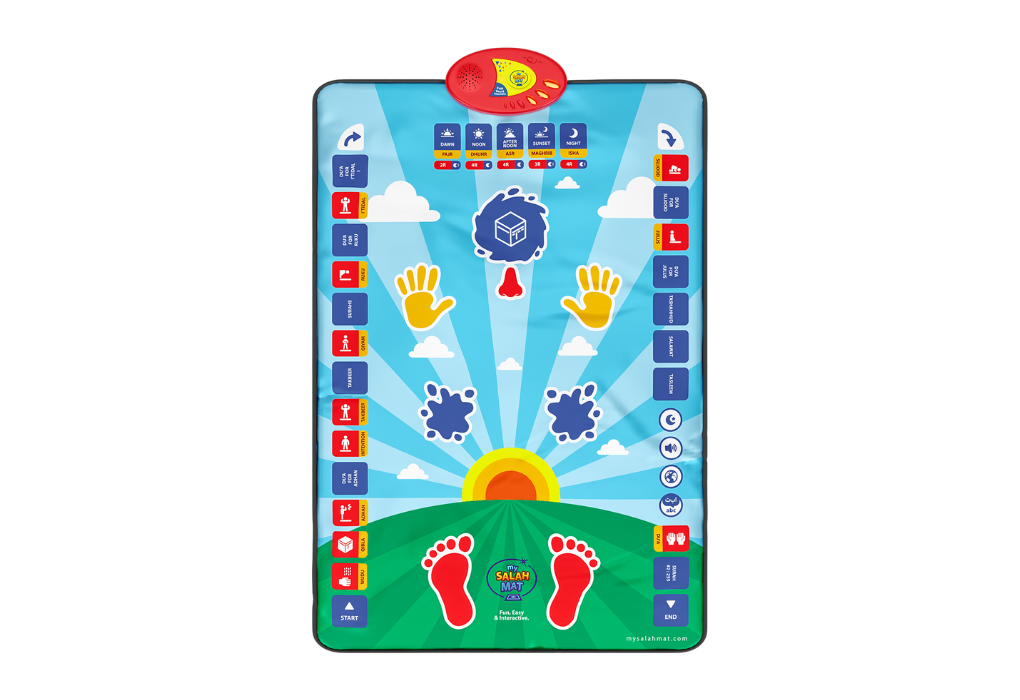 My Salah Mat Interactive Kids Prayer Mat Blue Version