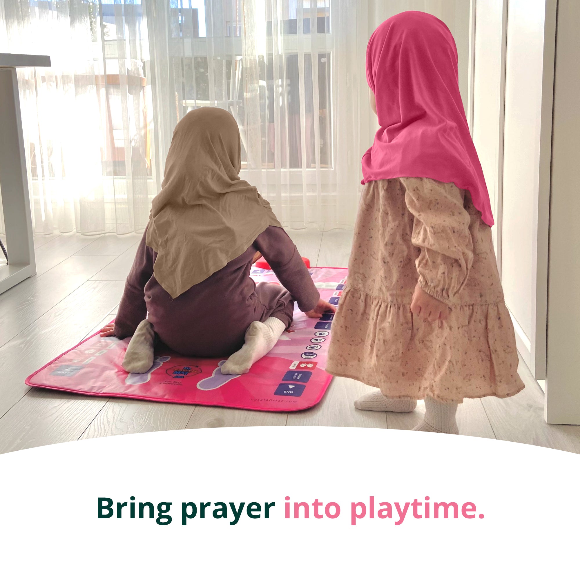 Smart Interactive Kids Prayer Mat Pink Version |  Now with Salah Translation | Ramadan & Eid Gift