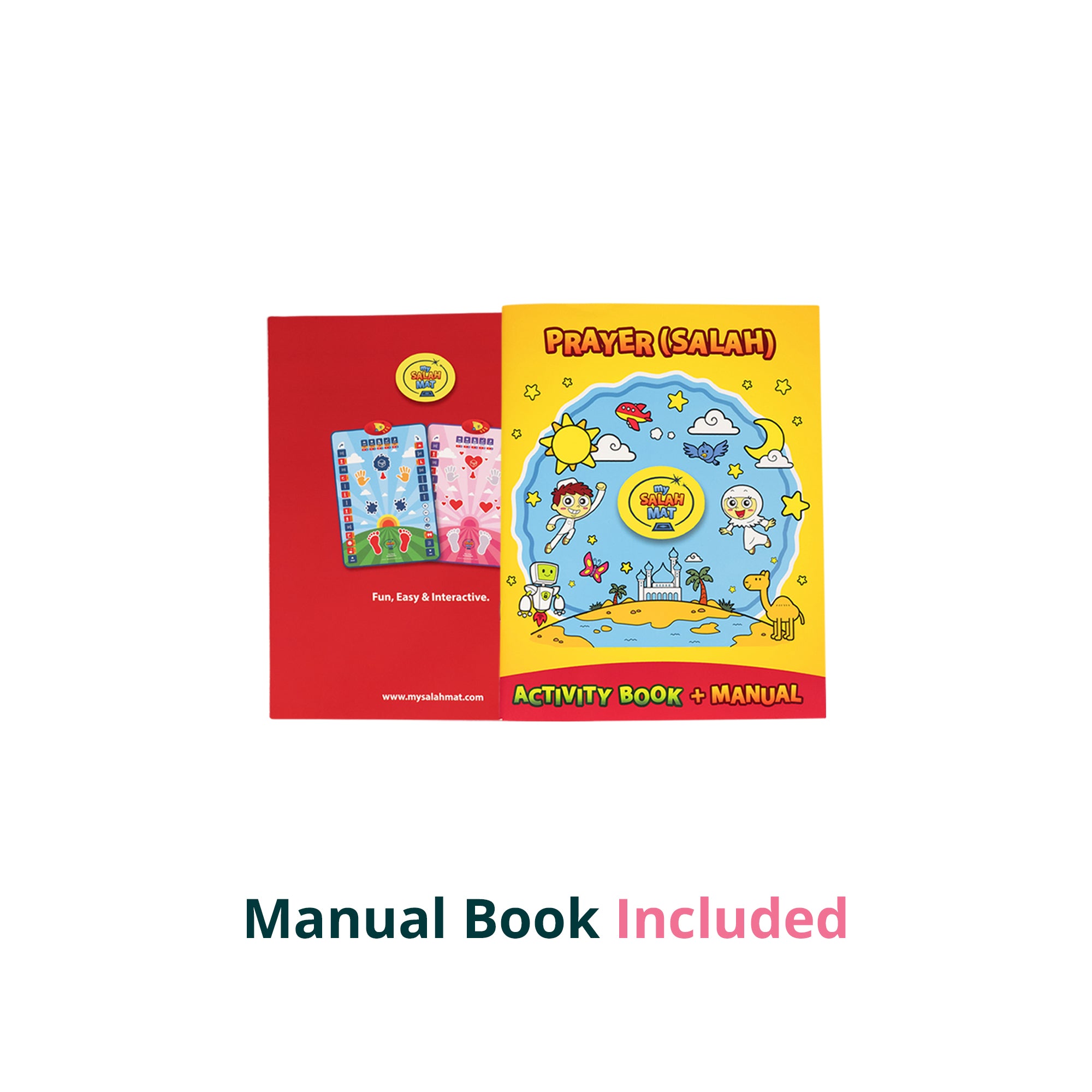 Smart Interactive Kids Prayer Mat Pink Version |  Now with Salah Translation | Ramadan & Eid Gift