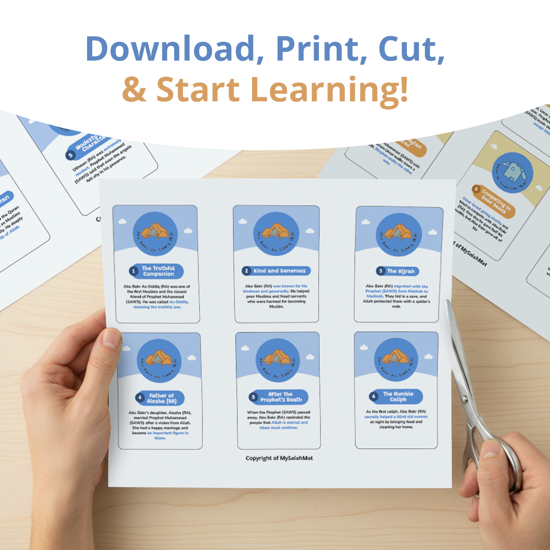 Free Download: 10 Promised Paradise Flashcards | Learn all 10 Promised Paradise | Ramadan & Eid Gift